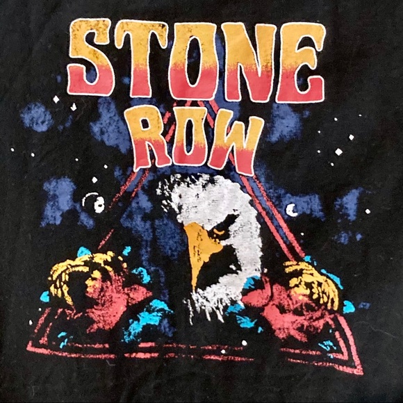 STONE ROW black + screen print bodysuit NWT - Picture 3 of 4